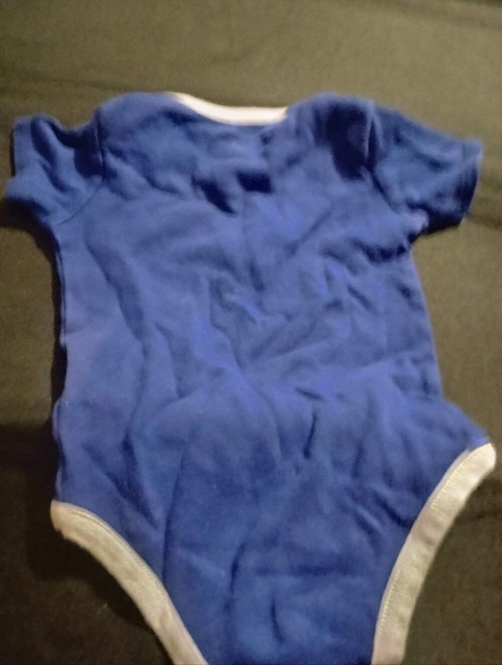 Nike Blue 'Born With It' Short Sleeve Baby Bodysuit - Picture 4 of 4